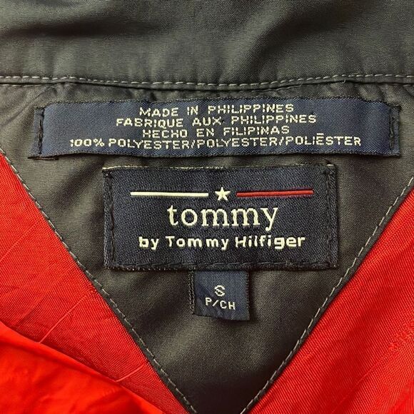 Vintage Circa 1999 Tommy Hilfiger Cropped Sleeve Windbreaker sz S - Picture 11 of 11